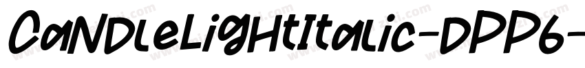 CandleLightItalic-dPP6字体转换
