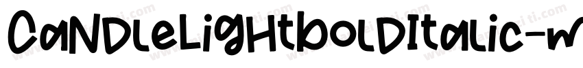 CandleLightBoldItalic-maax字体转换