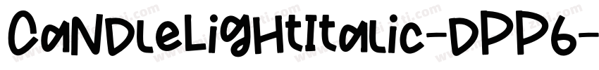 CandleLightItalic-dPP6字体转换