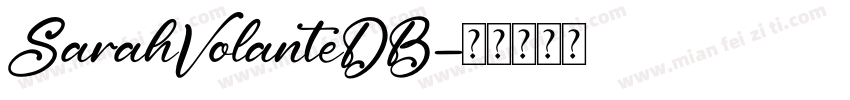SarahVolanteDB字体转换