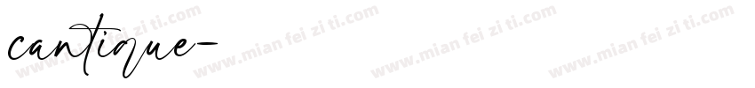 cantique字体转换