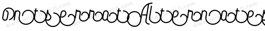 ontserratAlternates-Bold字体转换