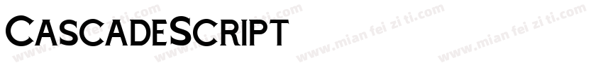 CascadeScript字体转换