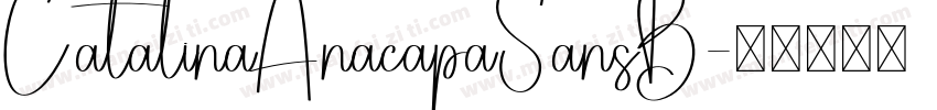 CatalinaAnacapaSansB字体转换