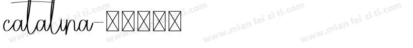 catalina字体转换