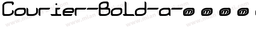 Courier-Bold-a字体转换
