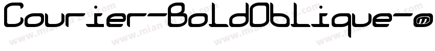 Courier-Bold0blique字体转换