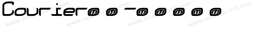 Courier普通字体转换