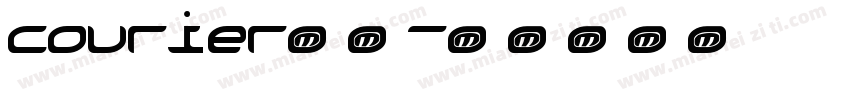 courier字体字体转换