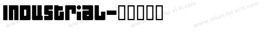 Industrial字体转换