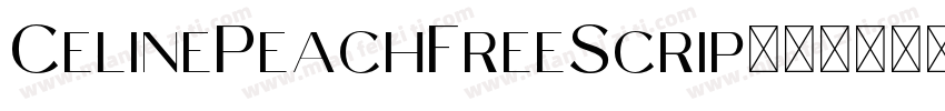 CelinePeachFreeScrip字体转换
