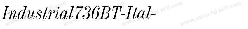 Industrial736BT-Ital字体转换