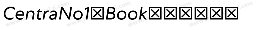 CentraNo1-Book字体转换