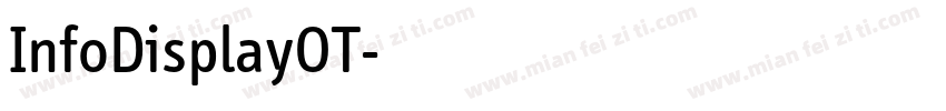 InfoDisplayOT字体转换