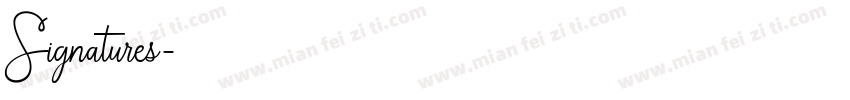 Signatures字体转换