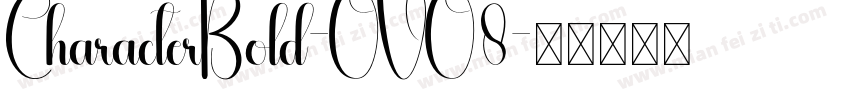 CharacterBold-OVO8字体转换