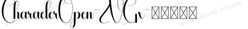 CharacterOpen-ZVGx字体转换