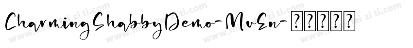 CharmingShabbyDemo-MvEn字体转换