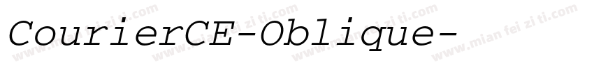 CourierCE-Oblique字体转换