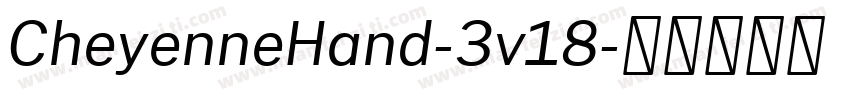 CheyenneHand-3v18字体转换