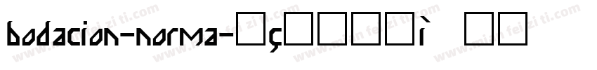 bodacion-norma字体转换