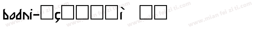 bodni字体转换
