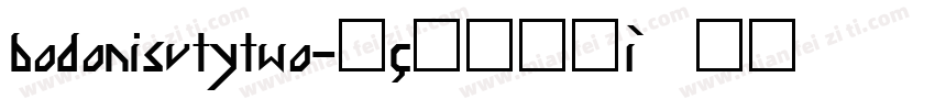 bodonisvtytwo字体转换