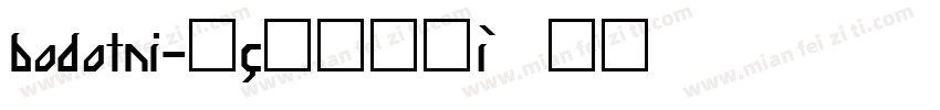 bodotni字体转换