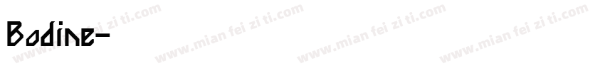 Bodine字体转换