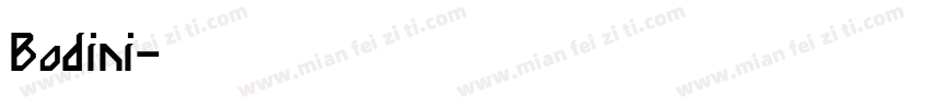 Bodini字体转换