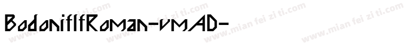 BodoniflfRoman-vmAD字体转换