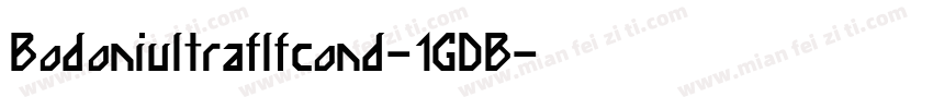 Bodoniultraflfcond-1GDB字体转换