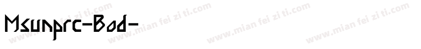 Msunprc-Bod字体转换