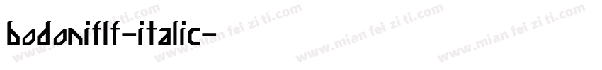 bodoniflf-italic字体转换