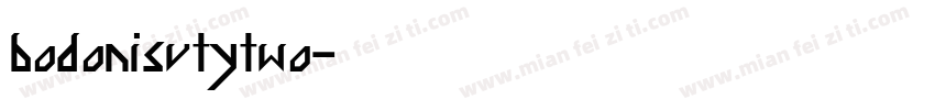 bodonisvtytwo字体转换
