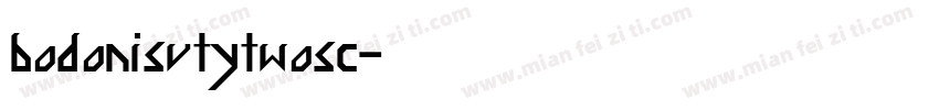 bodonisvtytwosc字体转换