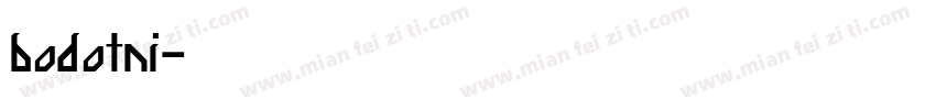 bodotni字体转换