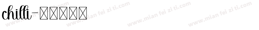 chilli字体转换