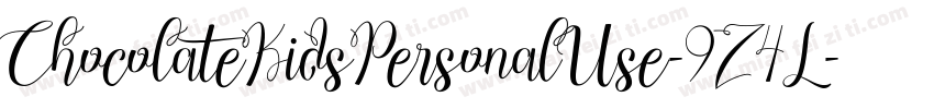 ChocolateKidsPersonalUse-9Z4L字体转换