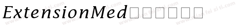 ExtensionMed字体转换