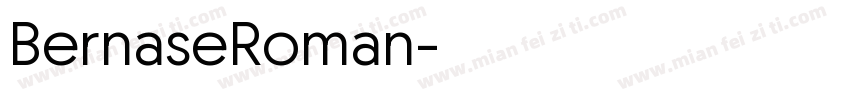 BernaseRoman字体转换