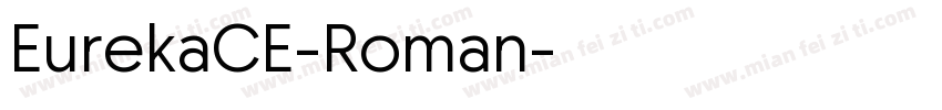 EurekaCE-Roman字体转换