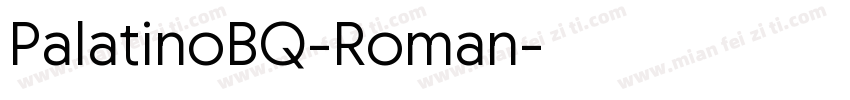 PalatinoBQ-Roman字体转换