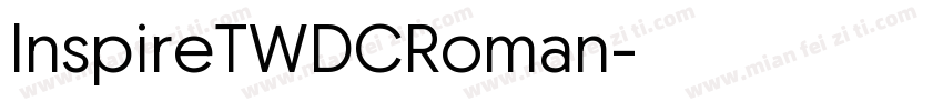 lnspireTWDCRoman字体转换