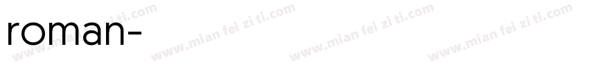 roman字体转换