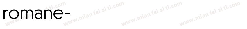 romane字体转换
