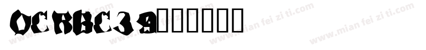 OCRBC39字体转换