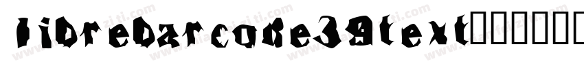 librebarcode39text字体转换