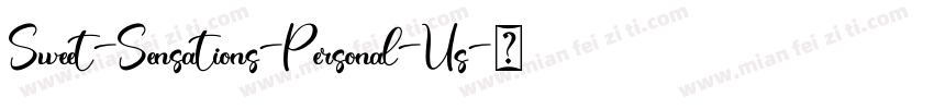 Sweet-Sensations-Personal-Us字体转换