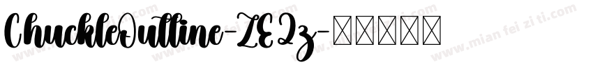 ChuckleOutline-ZE2z字体转换